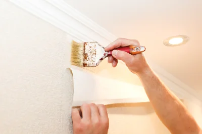 Pose de papier peint à Sainte-Lizaigne — revêtements muraux et toiles de verre